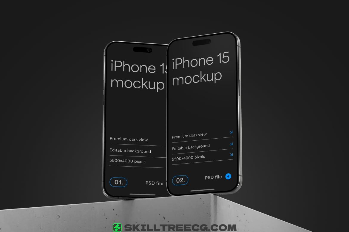 图片[2]-iPhone 15 Pro Mockup Set（786465）-技能树